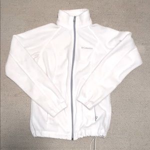 White Columbia Fleece Jacket Size Small